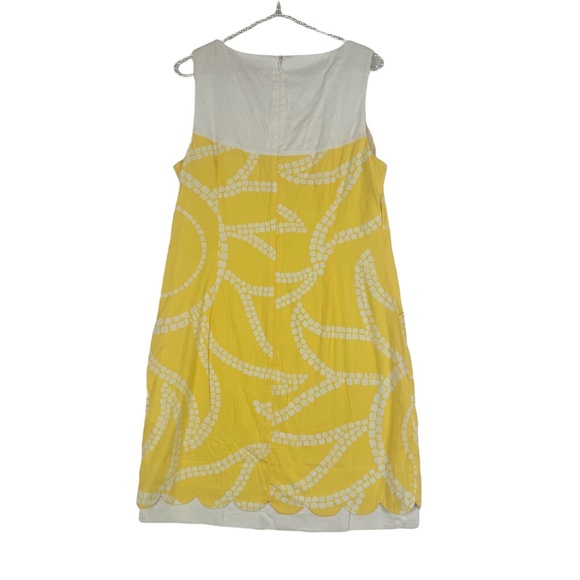Lilly Pulitzer Sunny Sunshine Yellow Print shift Dress size 8 - Picture 2 of 7